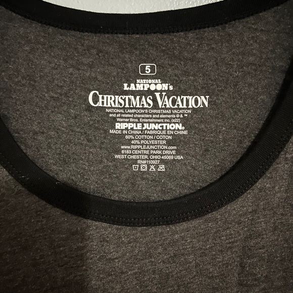 Christmas Vacation Graphic Tee - Gray - Picture 2 of 2